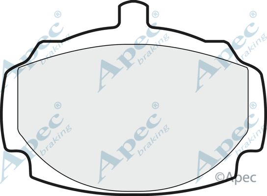 APEC BRAKING Комплект тормозных колодок, дисковый тормоз PAD10